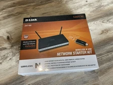 D-Link DKT-408 Wireless N USB Network Starter Kit Basic Kit NIB Sealed DIR-615