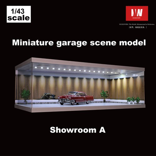 NW Diorama 1:64/43/18 Garage Model LED Multi-Unit Parking Lot Model Display Case - Picture 25 of 110