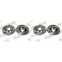 2X Kraft Bremsscheiben 256Mm BelÜFtet Vorne Passend FüR Opel Astra | 6041650