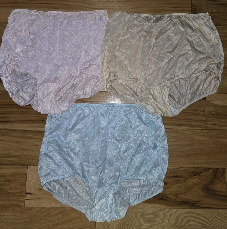 De colección. LOTE 3 Bragas MUY IMPRESIONANTES Sears Rosa Transparente Azul Talla. 10 Granny Shiny Foto 2 de 4