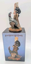 Vintage Wild Turkey and Bears Miniature Decanter 50ml Porcelain No 9 (1985) 7"