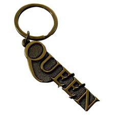 Queen Gold Band Logo Keyring Keychain Size One Size