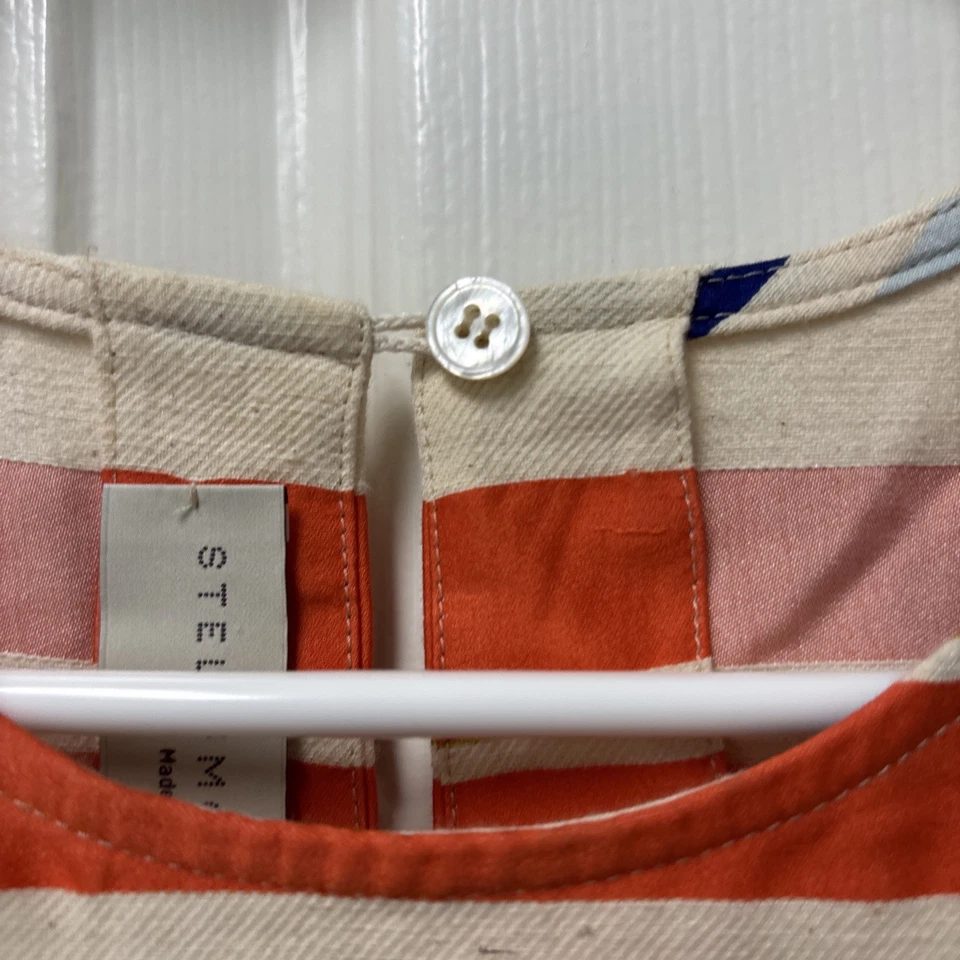 Camiseta sin mangas Stella McCartney colorida a rayas de seda y algodón hecha en Italia 42/US S 6 Foto 4 de 4