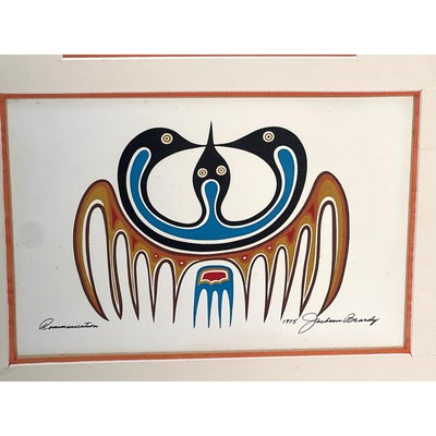 Vintage Clemence Wescoupe Jackson Beardy Serigraphs Loon Spirit