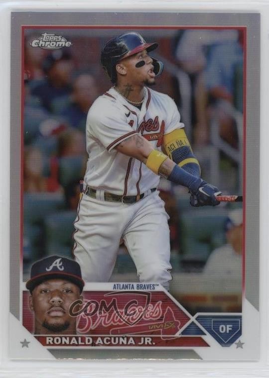 2023 Topps Chrome Refractor Ronald Acuna Jr Ronald Acuña Jr #39 13hz