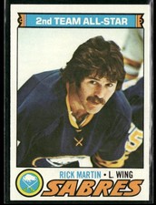 1977-78 Topps Rick Martin #180 Buffalo Sabres