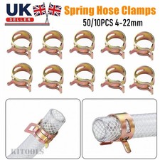 Spring Hose Clips Clamps Fuel Air Gas Water Pipe Self Clamping 50/10PCS 6-22mm