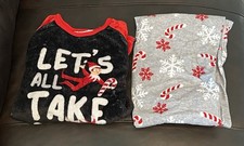 Elf on the Shelf Fleece Christmas Pajamas Set Shirt/Pants Boys/Girls/Kid L/12