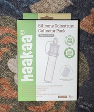 Haakaa Colostrum Collector Kit 5 Tubes Cloth Wipe Storage Case READ