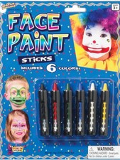 All ages 6 Face Paint Color Sticks Set Halloween Makeup Kits