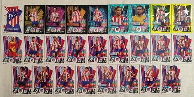 Match Attax 20/21 Atlético de Madrid Team Set Alle 26 Karten Full 2020/2021