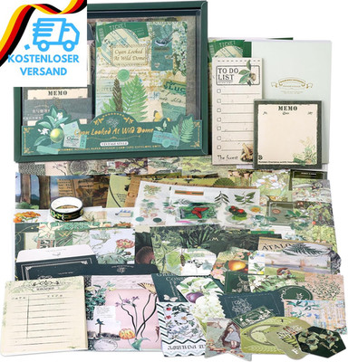 Draupnir 350 Stück Ästhetisches Bullet Journal Set, Junk Journal Und Scrapbook Z