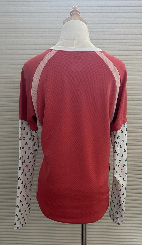Camiseta deportiva para mujer Sugoi ligera de manga larga para ciclismo MTB coral calaveras grande Foto 3 de 4