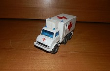 SIKU 2218, Maßstab 1:55, Unimog Krankenwagen, Rot Kreuz LKW, gebraucht, guter Zu