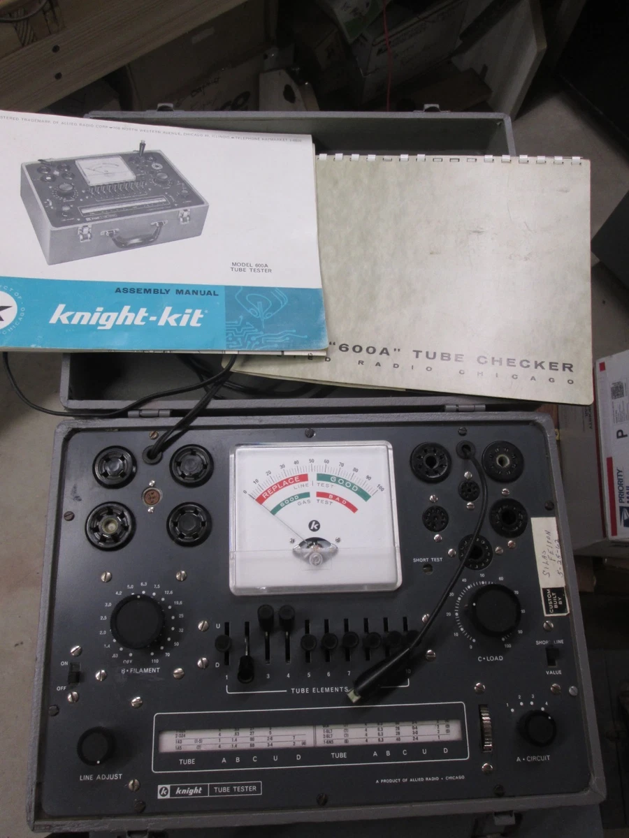 Vintage Knight Model KG-600B Tube Tester In Carry Case W - Foto 7