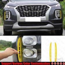 For Hyundai Palisade Bright Yellow 2023-2024 Exterior Fog Light Lamp Strip Trim