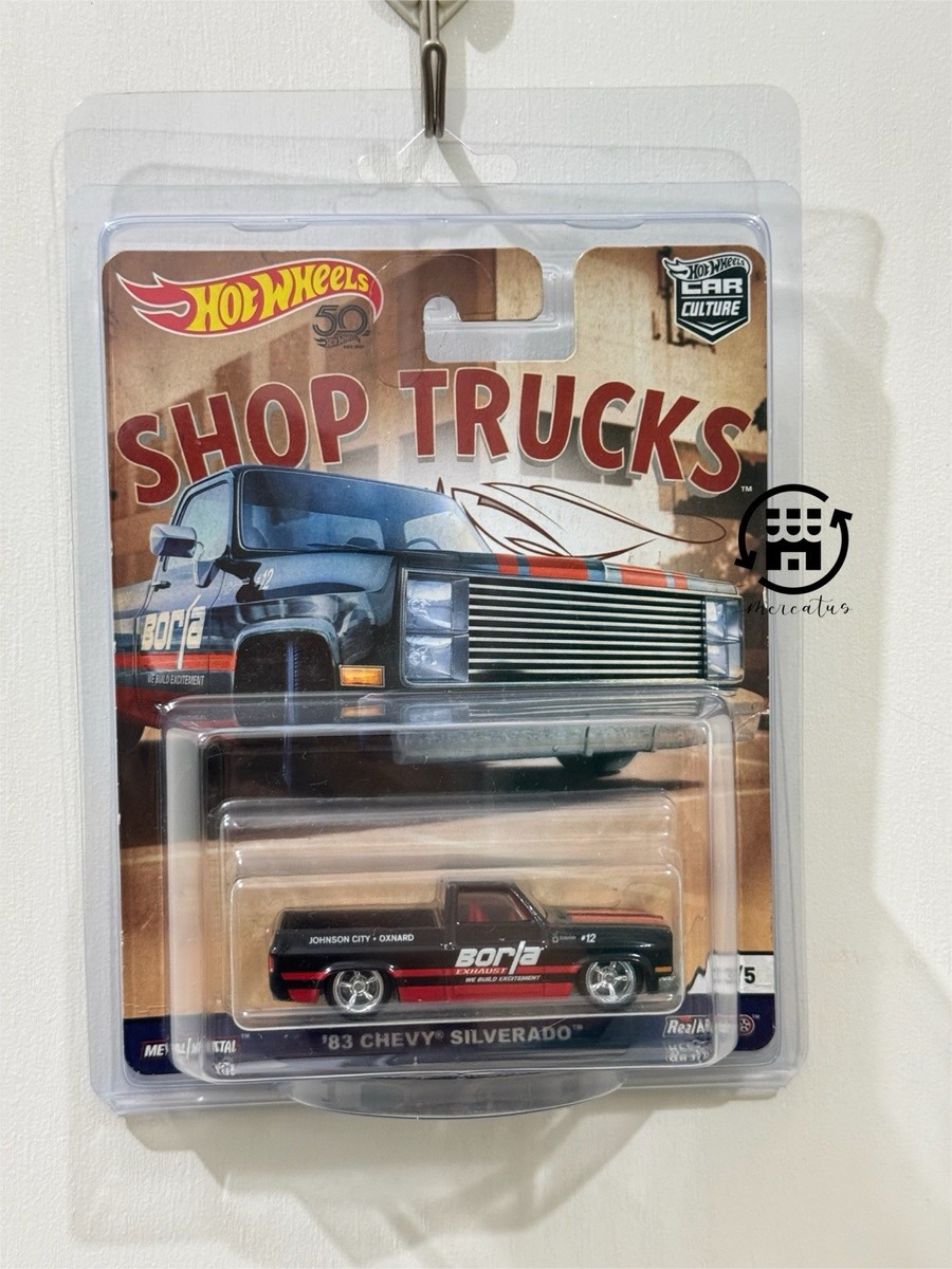 Hot Wheels Car Culture '83 Chevy Silverado Borla Shop Trucks | eBay