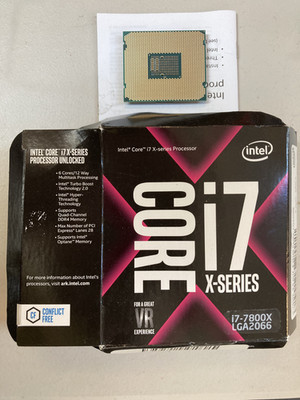 Intel Core i7-7800X CPU, LGA 2066 Socket, used