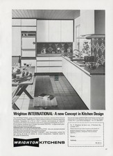 Original 1969 advert for Wrighton International- A new concept in Kitchen design