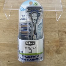 Men s Schick HYDRO 3 Razor ~ 1 Handle with 4 ...