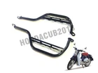 BLACK REAR FOOT PEGS STEP REST PASSENGER FOR HONDA SUPER CUB C125 2018-2025