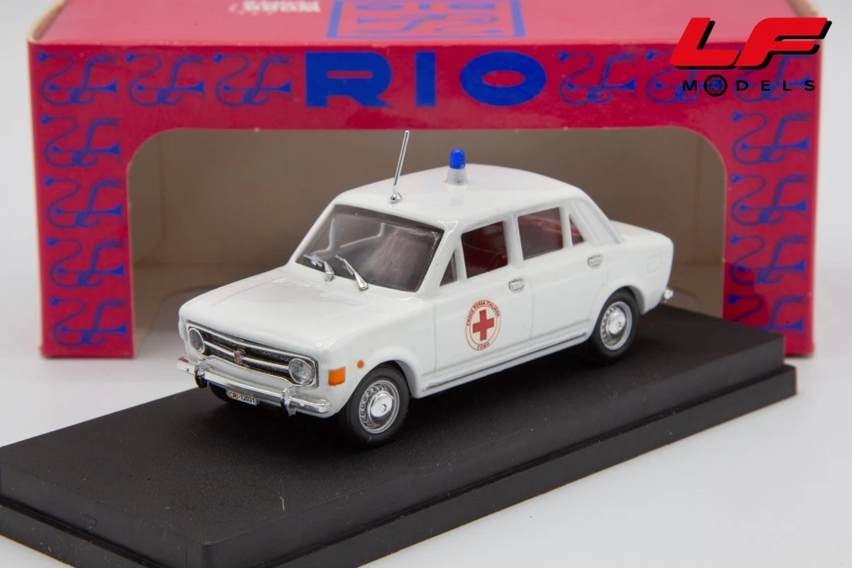 FIAT 128 CROCE ROSSA ITALIANA 1970 1 43 Rio Auto d'Epoca Nouveau modèle