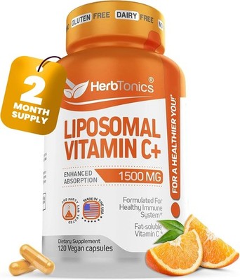 Liposomal Vitin C sules 1500mg Immune Support Supplement |