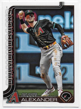 2025 Topps #499 Blaze Alexander - Arizona Diamondbacks