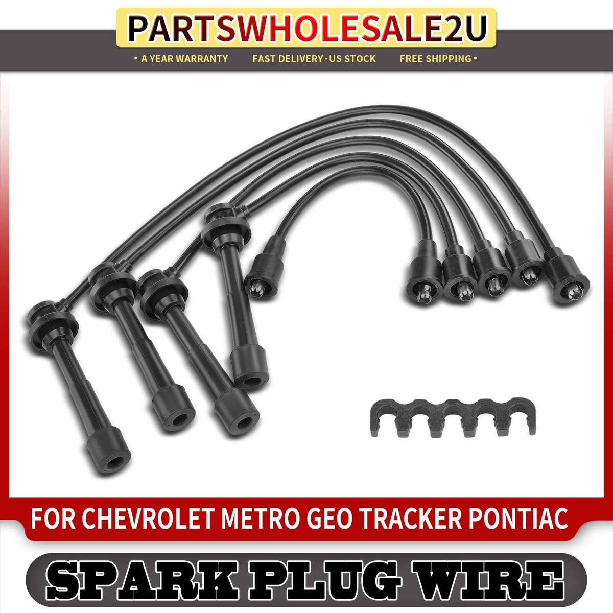 A-Premium 2PCS Spark Plug Wires Compatible with Chevrolet
