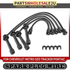 5Pcs Spark Plug Wire Set for Chevrolet Metro Tracker Pontiac Firefly Suzuki Geo