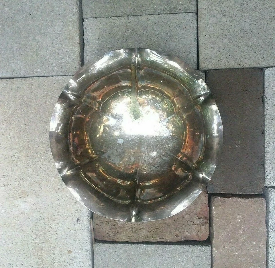 ENSALADERA DE COLECCIÓN CAÑA Y BARTON #1609 SALEM CHAPADA EN PLATA FRUTERO Foto 4 de 4