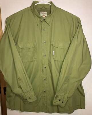 Chemise De Pêche Cabela's Homme – XL, Bleue à Carreaux, Ventilée, Multiples Poches