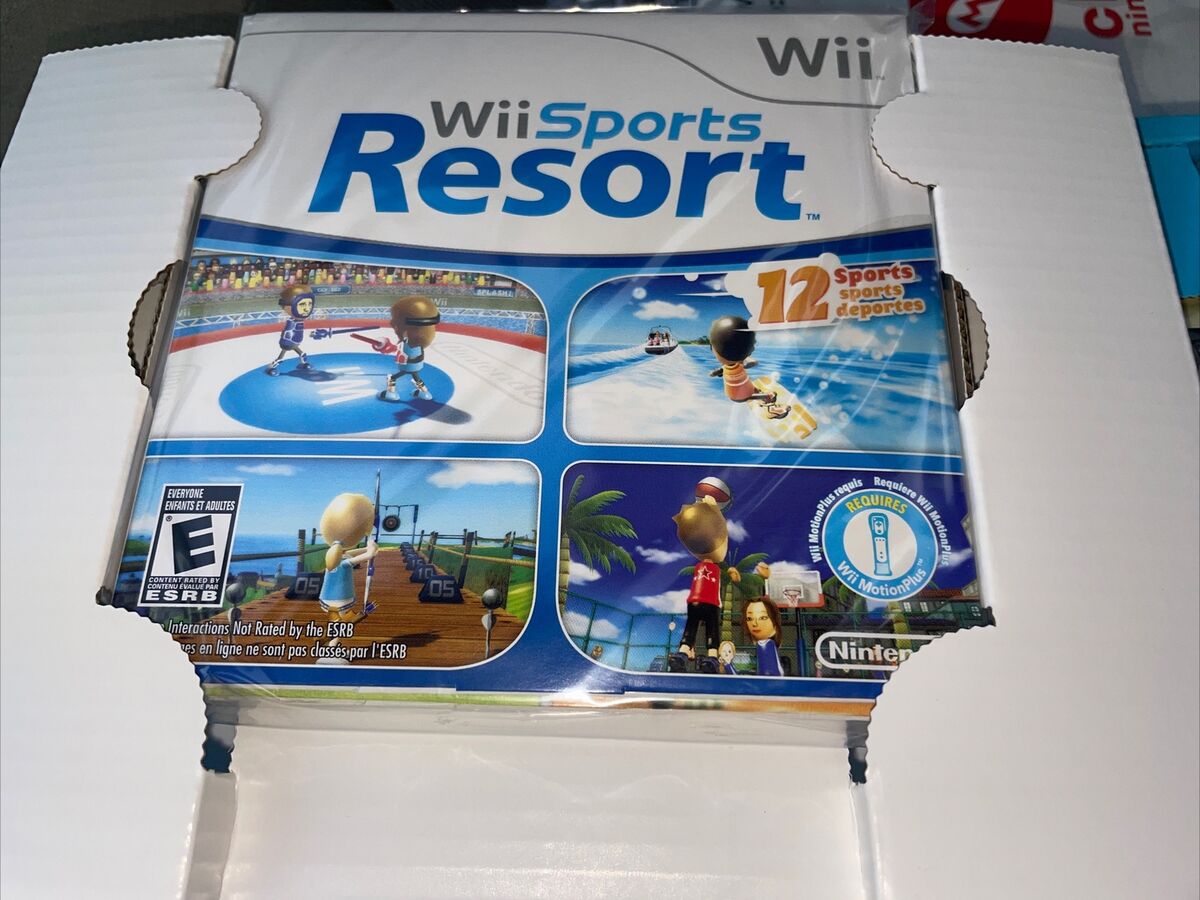 NEW Nintendo Wii Black Wii Sports Resort MotionPlus Bundle NEW Nintendo Wii Black Wii Sports Resort MotionPlus Bundle