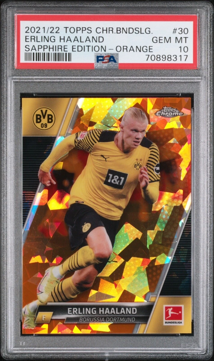 2021-22 Topps Chrome Bundesliga Sapphire Edition Erling Haaland