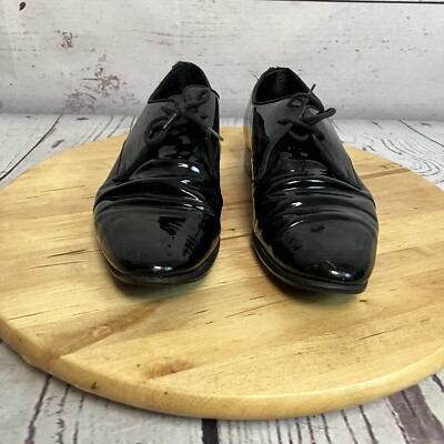 saint laurent paris レザーシューズ Saint Laurent Paris Shoes Womens 36 1/2 Black Lace Up Patent