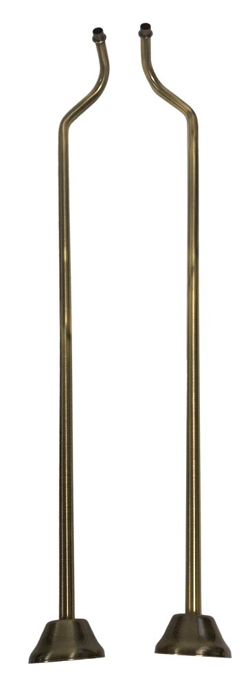 Kingston Brass CC473 Vintage Double Offset Bath Supply - Antique brass