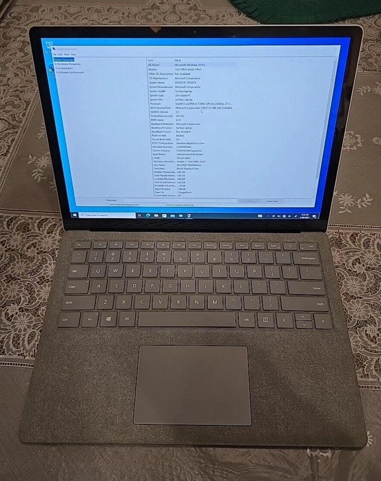Surface Laptop 1st Gen 128 GB / Intel Core i5 / 4GB RAM PLEASE READ battery - Image 3 of 4