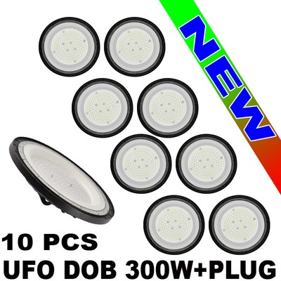 High Bay led Lights 10Pc 300w DOB UFO Factory Warehouse Commercial Light Fixture