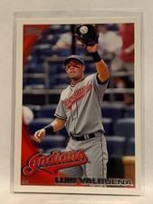 #617 Luis Valbuena Cleveland Indians 2010 Topps Baseball Card