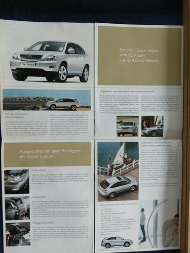 LEXUS Programm Prospekt 2002 IS 200/300 GS 300/430 SC430 RX300 Luxury - Picture 2 of 4