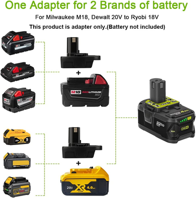 Adaptador De Bateria Con USB 20V a 18V Para Dewalt Herramientas Electricas  Mejor | eBay