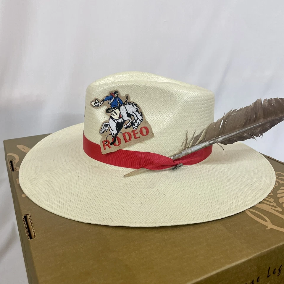 Charlie 1 Horse Rodeo Road Mujer Paja Vaquera Sombrero Talla Grande NUEVO incluye CAJA Foto 2 de 4