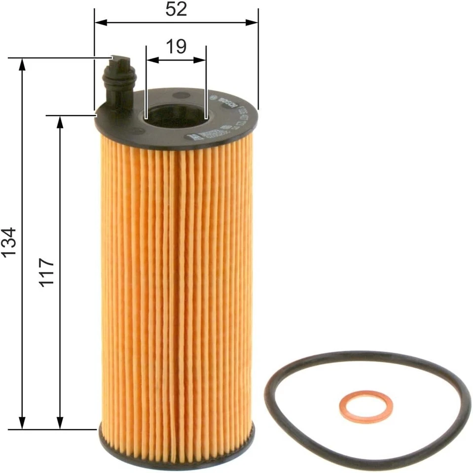FOR BMW 5 SERIES 520D F10 F11 OIL & OIL FILTER BOSCH SERVICE KIT 5W30 LL04 - Image 3 of 4