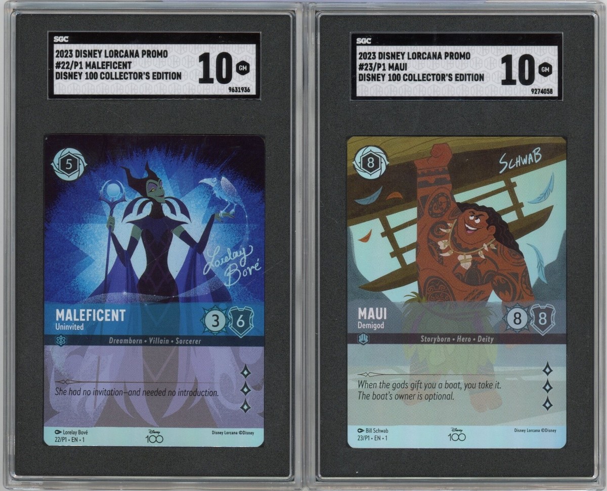 2023 Disney Lorcana D 100 Artist Signed 6 Card SET Collection GRADED SGC 10 Gem 2023 Disney Lorcana D 100 Artist Signed 6 Card SET Collection GRADED SGC 10 Gem