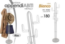 Appendiabiti Piantana ALBERO PORTA ABITI Attaccapanni MODERNO BIANCO 180*35 cm