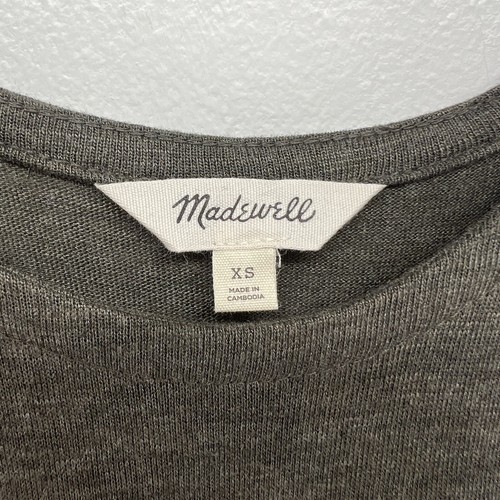 Madewell Knit Cami Midi Dress X Small Medium Olive Green Halter Sleeveless - Picture 3 of 6