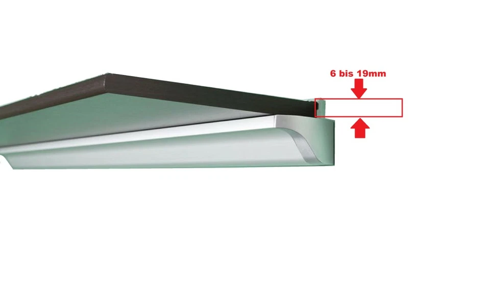 Holzregalböden, Glasregalböden, Granitböden Wandschiene Wandbefestigung - Bild 4 von 4
