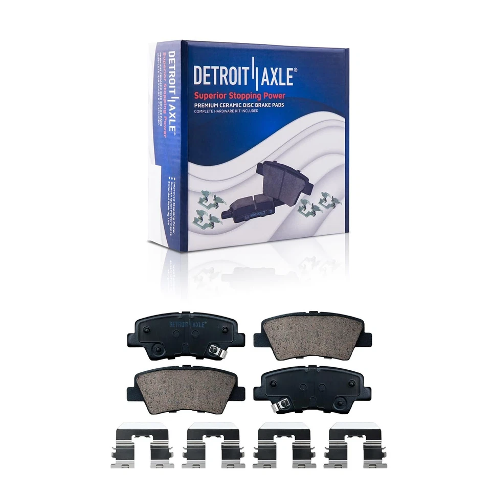 4pc Front & Rear Ceramic Brake Pads w/Hardware for Hyundai Elantra GT Veloster — 第 4/4 张图片