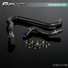 Black Fit For 92-96 Honda Prelude Sisvtec H22a Silicone Radiator Hoseclamps