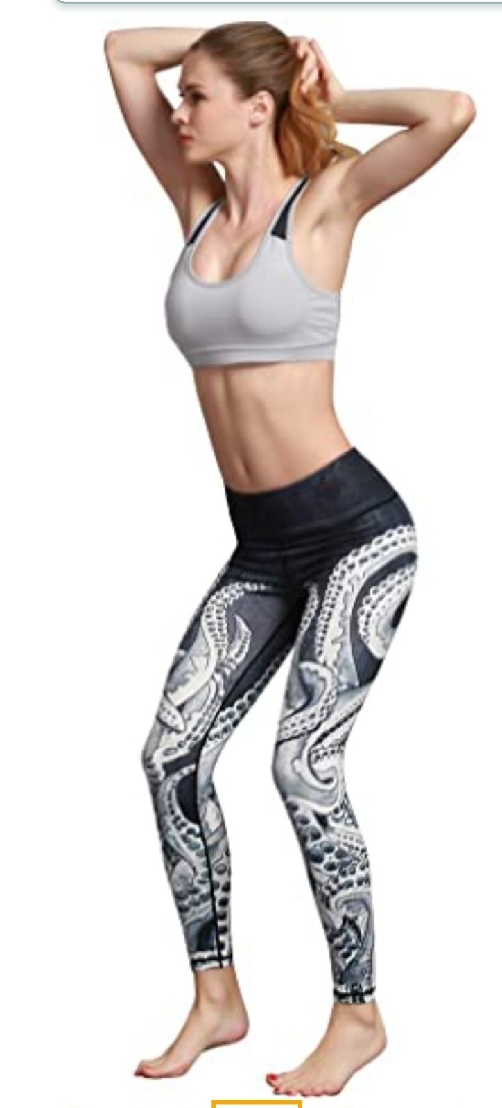 Leggings de yoga de cintura alta para mujer HAPYWER: cómodos, elegantes y versátiles-image